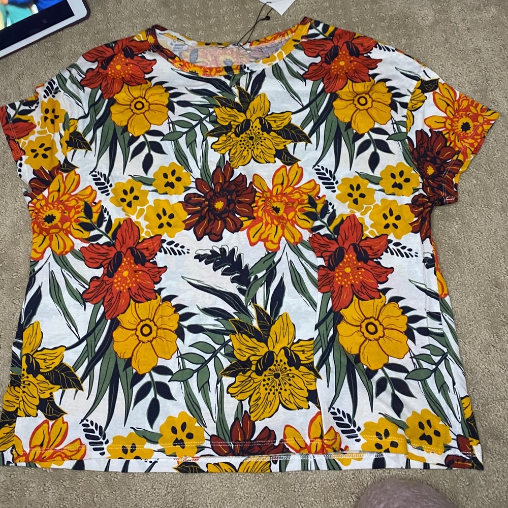 flowered blouse
